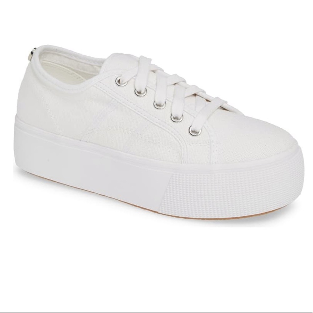 Steve Madden ‘EMMI’ white platform sneakers